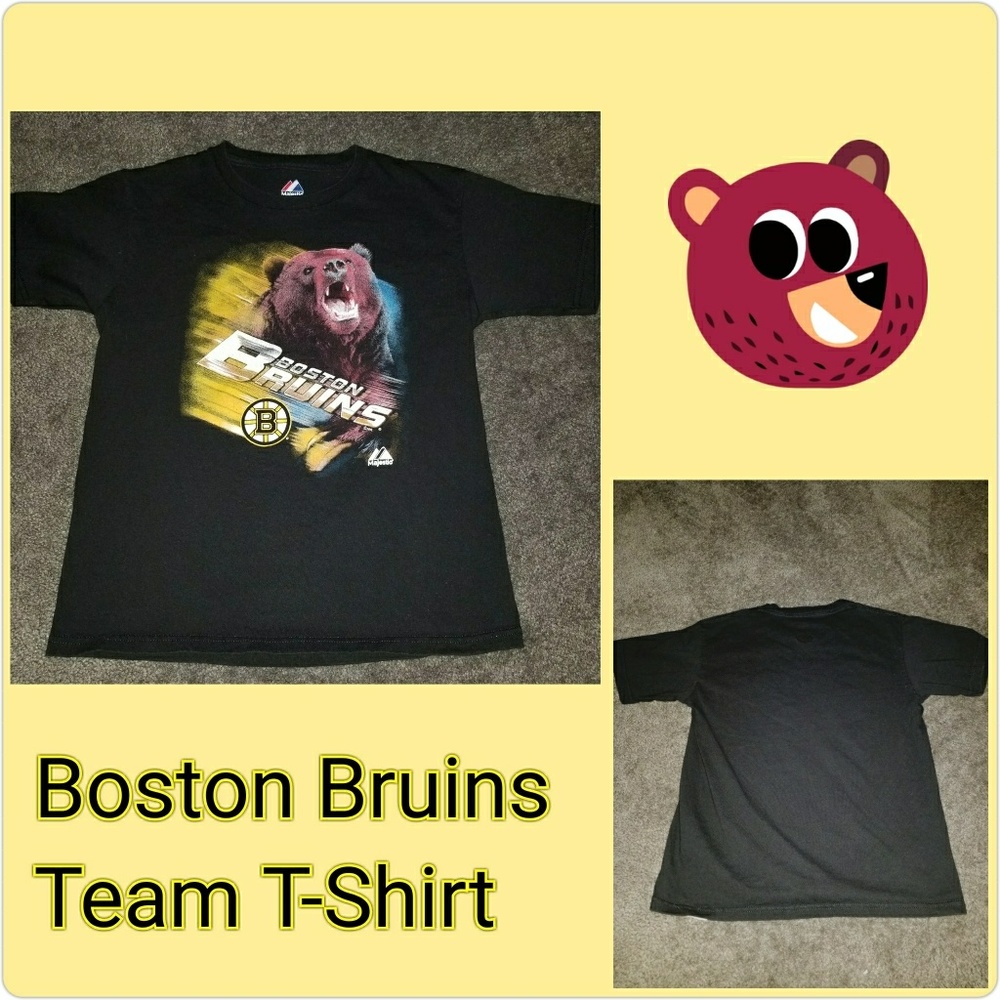 Boy's Majestic Boston Bruins Team T-Shirt